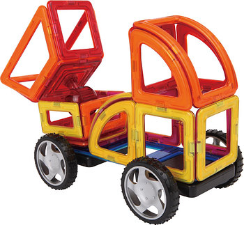 【良品】マグフォーマー パワートラックセット 47ピース MAGFORMERS 特注対応】マグ・フォーマー パワートラックセット（47ピース