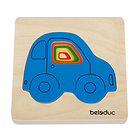 ボーネルンド (BorneLund) ベルダック社 4重パズル くるま 知育玩具/パズル/木のおもちゃ