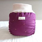 kucca クッカ パンツ型布おむつカバー パープルリボン Mサイズ (7〜10kg) パンツ型 トイレトレーニング