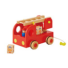 エドインター [森のあそび道具] カタカタ 森の消防隊 木製玩具 はしご車